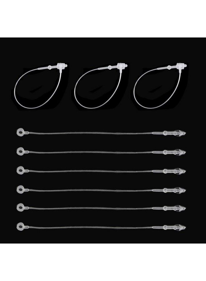 Nexxxi 3000 Pieces Snap Lock 3" Security Loops Plastic Tags Fasteners For Clothes(Clear)  - Image 5