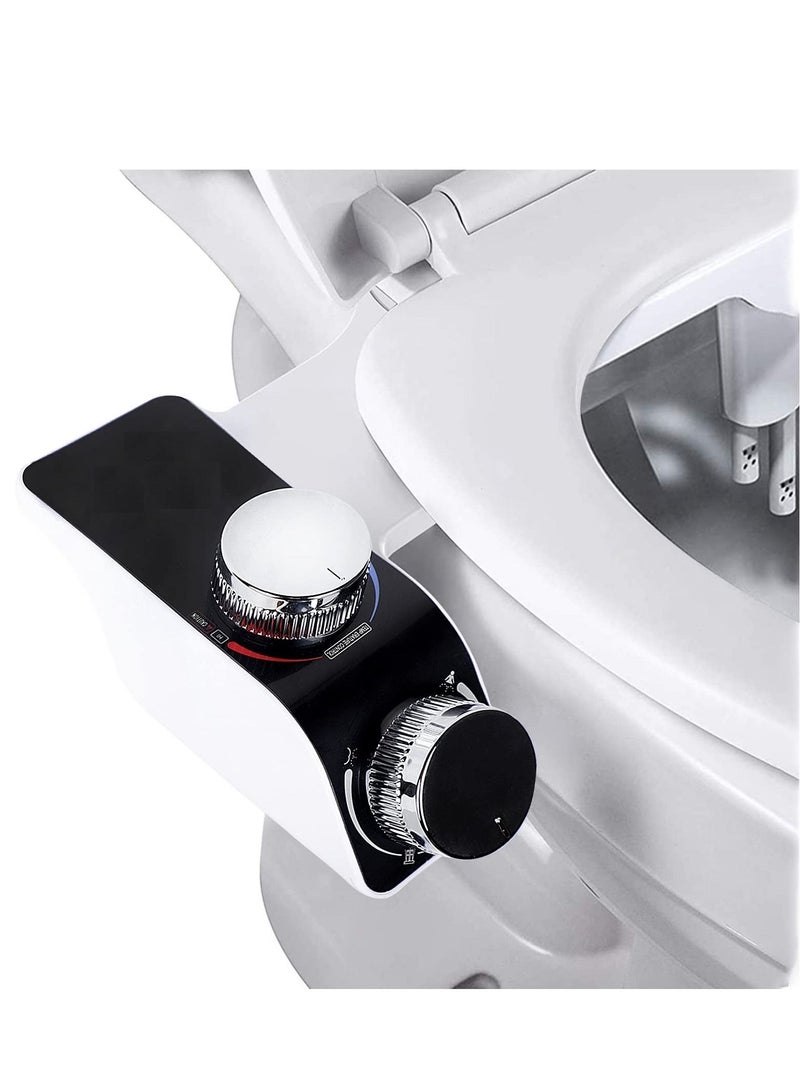SYOSI Toilet Seat Accessories Non-Electric Dual Nozzle Sanitary Bidet Toilet Adjustable Water Pressure Fresh Water Sprayer Easy To Install For Hygienic And Feminine Washing - Image 1