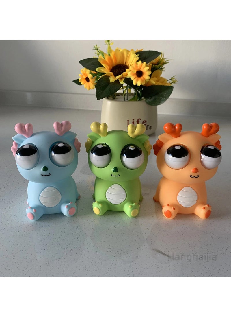 Hanghaijia - Squeeze Stress Relief Eyeball Burst Popping Dragon for All Occasions Party Funny Favors Toys - Image 1