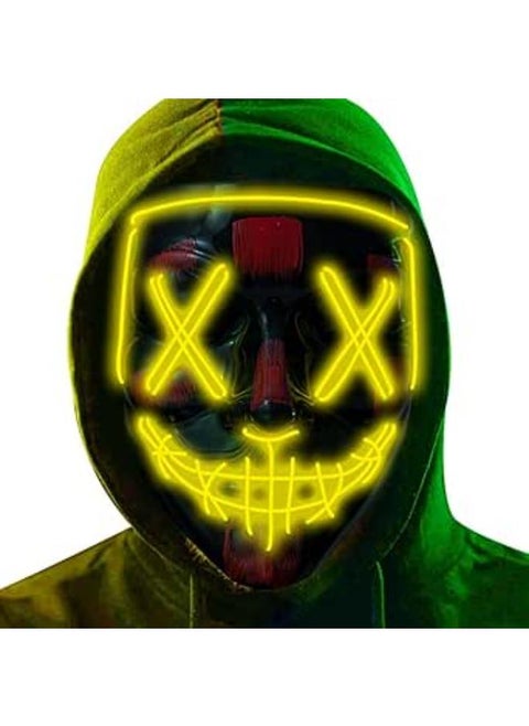 NeoGenius LED Light Up Mask for Halloween, Neon, and Bachelor Party Decoration