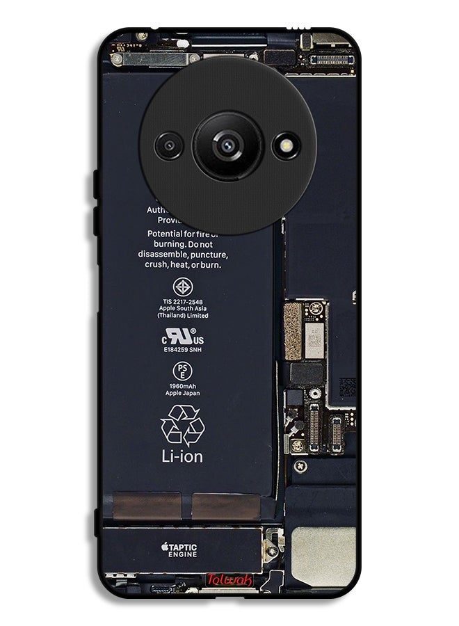 Tolwak Xiaomi Redmi A3 4G Protective Case Cover Phone Circuit Pattern - Image 1