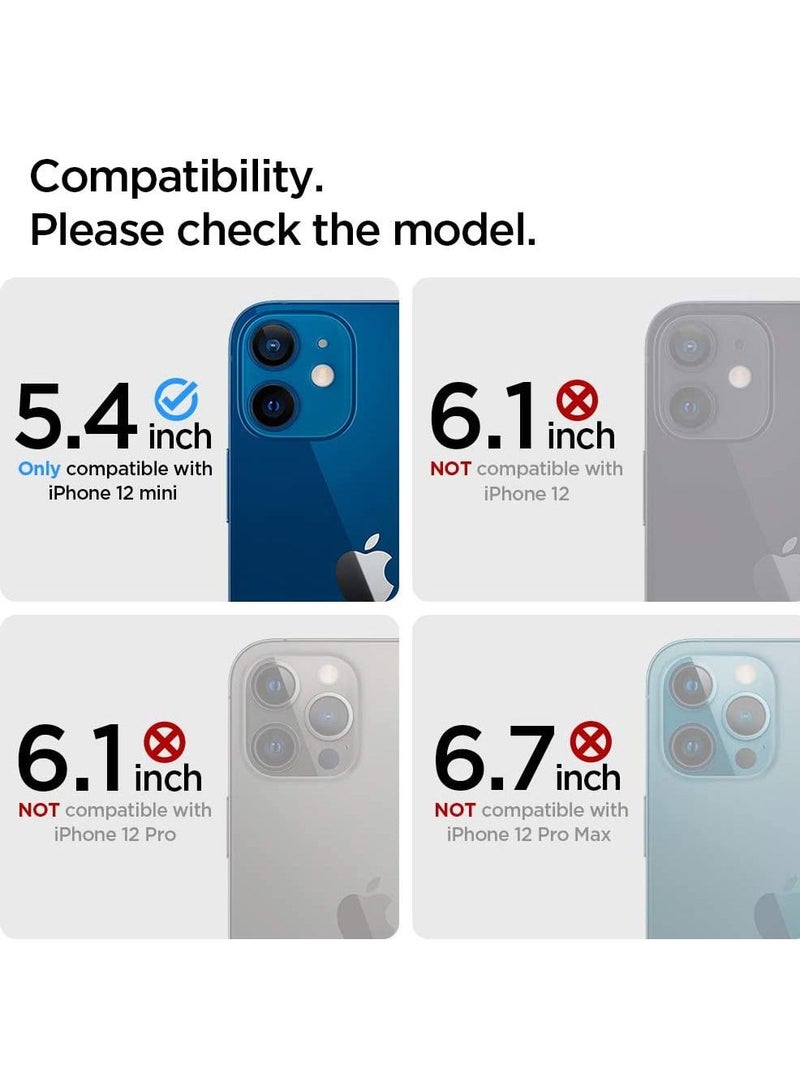 Spigen GLAStR Optik Camera Lens Screen Protector [2 Pack] for iPhone 12 Mini (5.4 inch) - Blue - Image 3