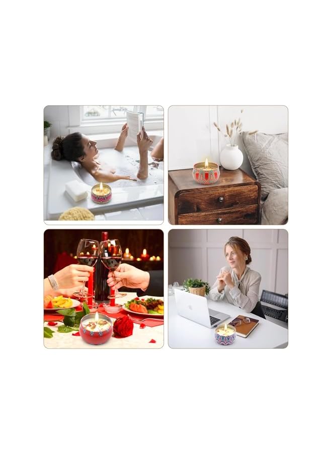 The Bros 4 PACK Scented Candles Gift Set, Aromatherapy Candle, Candles for Home Scented, Ideal for Birthday, Christmas, Thanksgiving, Mother's Day, Stress Relief Gifts for Women - Image 5