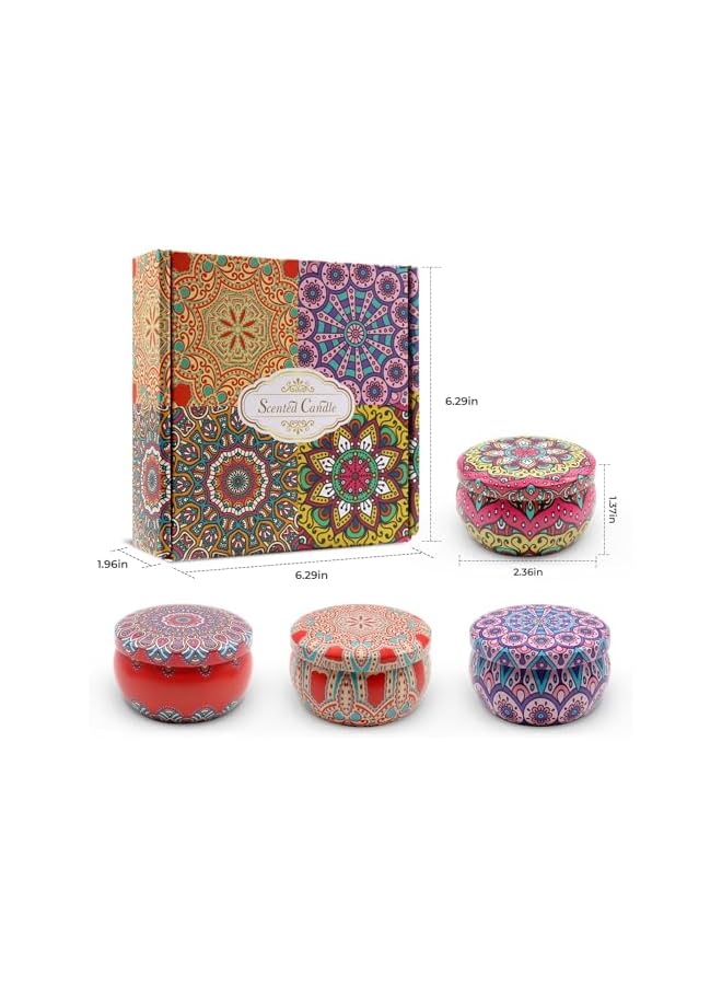 The Bros 4 PACK Scented Candles Gift Set, Aromatherapy Candle, Candles for Home Scented, Ideal for Birthday, Christmas, Thanksgiving, Mother's Day, Stress Relief Gifts for Women - Image 3