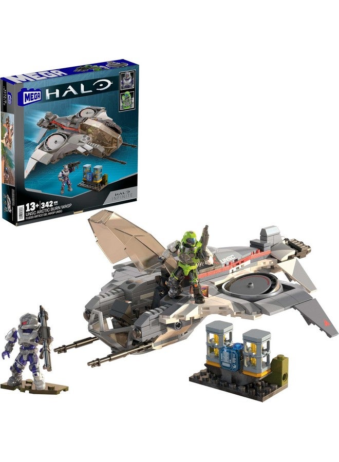 Mega Brands لعبة بناء شخصية العمل MEGA هالو، WASP حرق القطب الشمالي UNSC مع 342 قطعة و 2 شخصية قابلة للتشكيل، لجمعها - Image 1