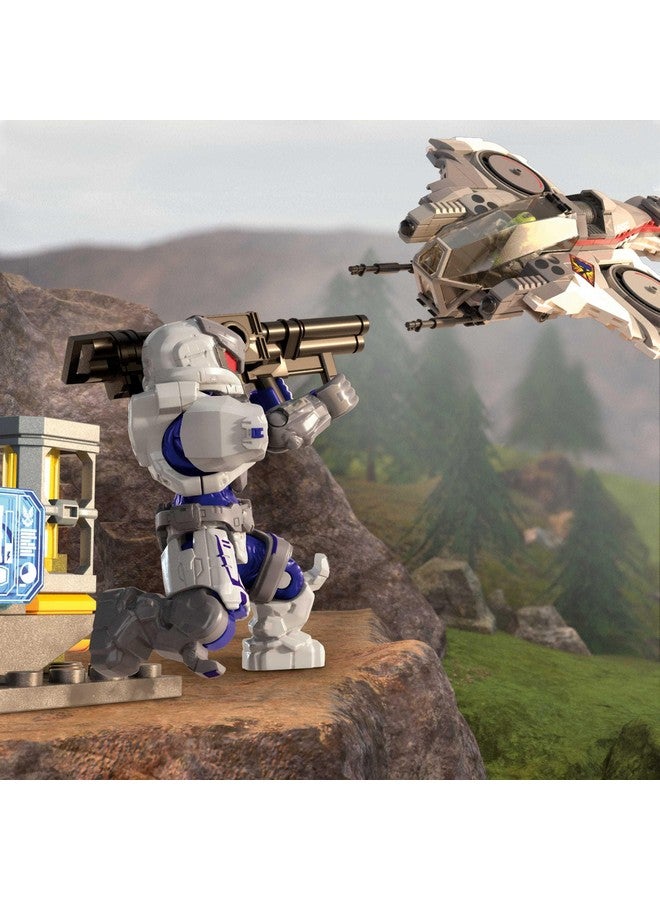 Mega Brands لعبة بناء شخصية العمل MEGA هالو، WASP حرق القطب الشمالي UNSC مع 342 قطعة و 2 شخصية قابلة للتشكيل، لجمعها - Image 2
