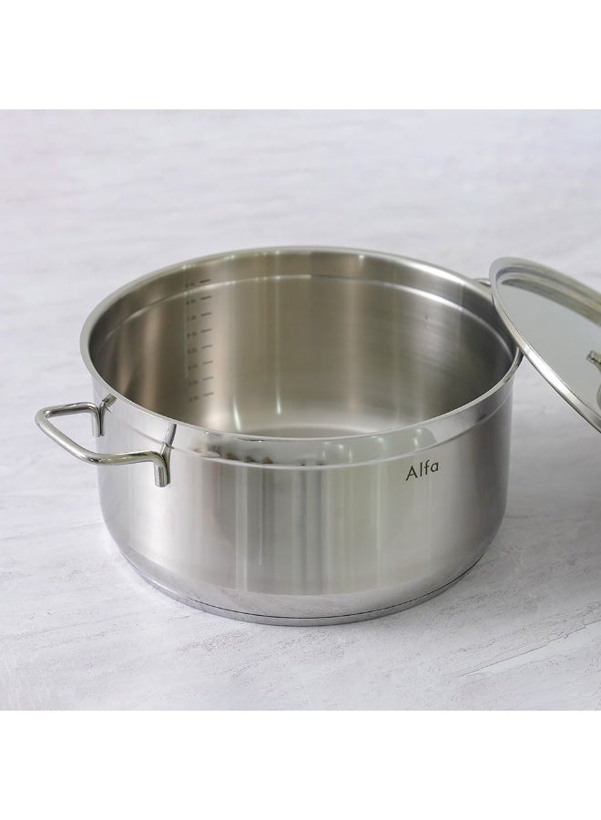 Alfa 14-Piece Stainless Steel Cookware Set - Chef's Delight for Modern Kitchens, Durable Pots & Pans, Induction Ready Cookware, Ideal for Home Chefs - Image 3
