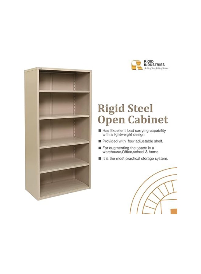 RIGID Steel Open Cupbaord Beige 183x91.7x45.7cm  - Image 2