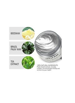 MOFAJANG Temporary Silver Gray Hair Spray Color, Luxury Coloring Mud Grey Hair Dye Wax,Washable Treatment with All Day Hold. Non-Greasy Matte Hairstyle Ash for Party, Cosplay 1, Gray  - Image 4
