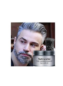 MOFAJANG Temporary Silver Gray Hair Spray Color, Luxury Coloring Mud Grey Hair Dye Wax,Washable Treatment with All Day Hold. Non-Greasy Matte Hairstyle Ash for Party, Cosplay 1, Gray  - Image 1