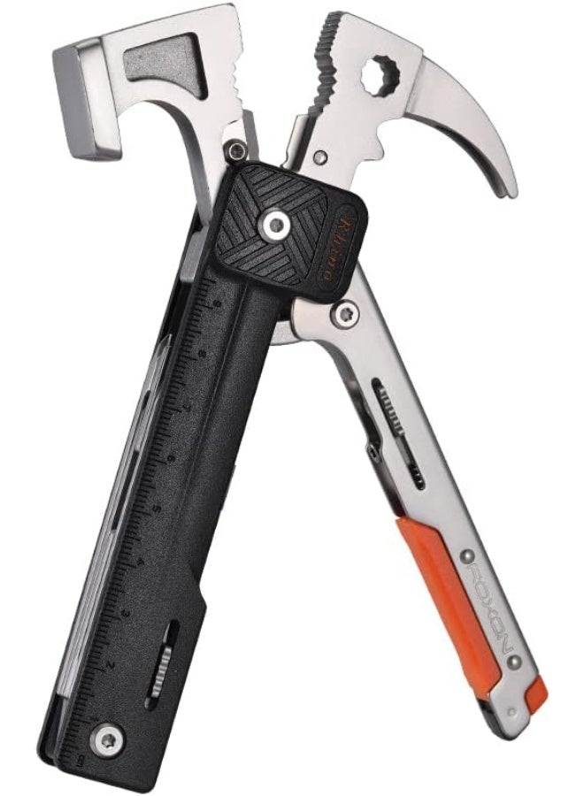 ROXON 17 in One Tools Camping Hammer Multitool with Flint Stone, Replaceable Cutter - Image 4