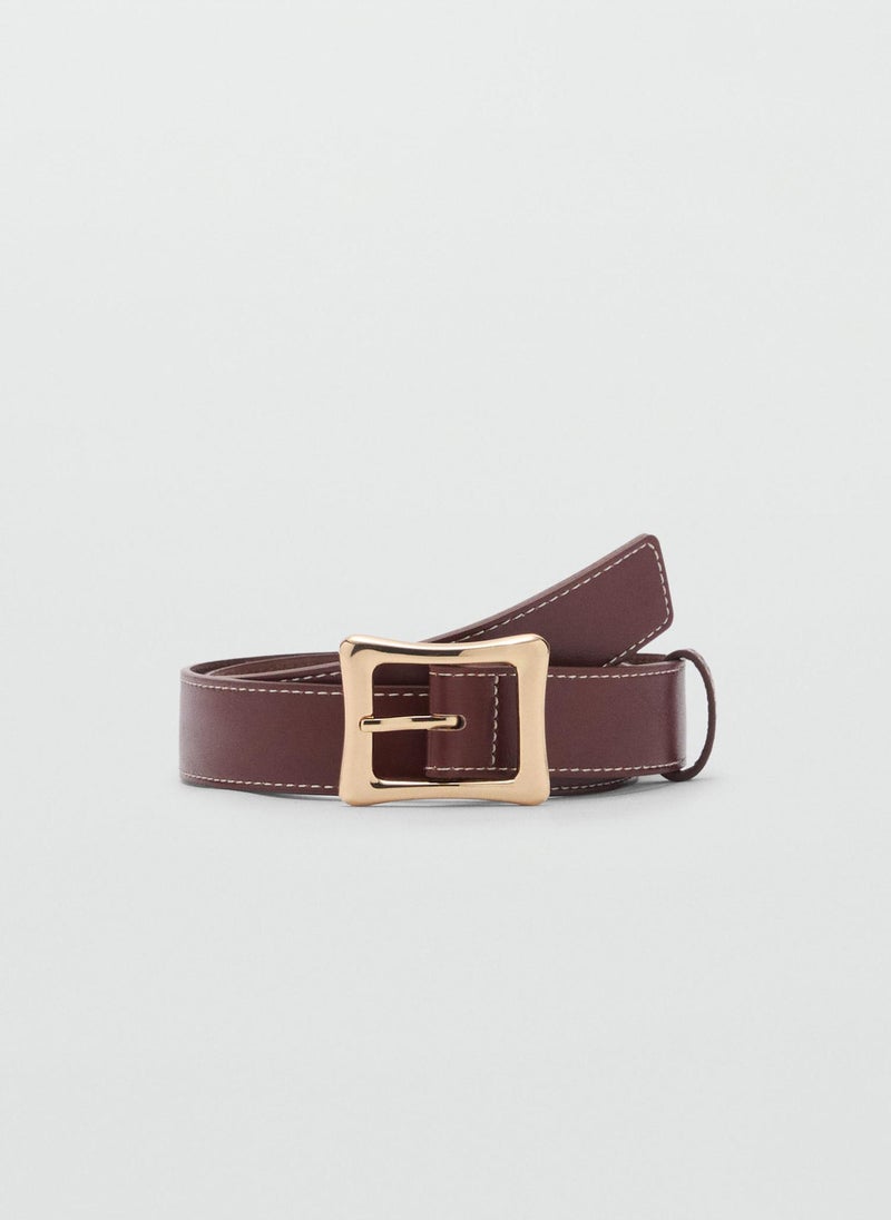 MANGO Square Buckle Allocated Hole Belt  - Image 1