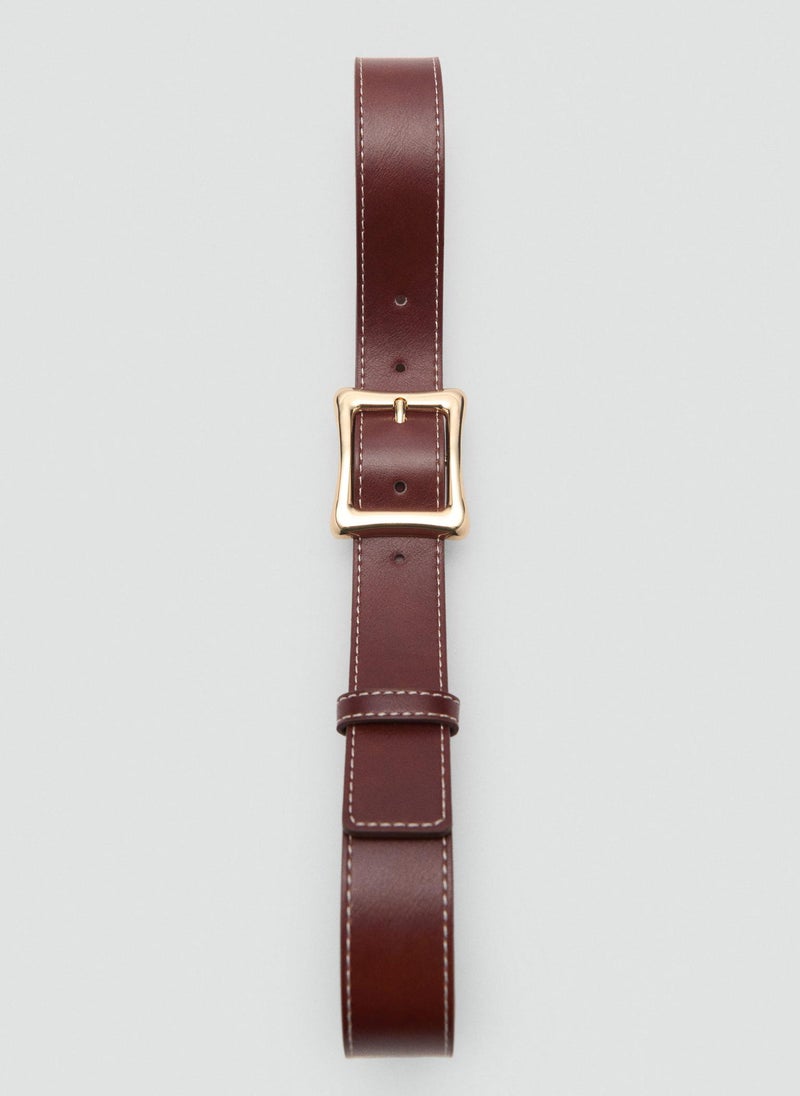 MANGO Square Buckle Allocated Hole Belt  - Image 2
