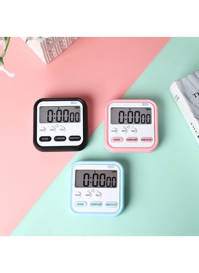 CEPLO CEPLO Digital Kitchen Timer Stopwatch with Dual Countdown Large LCD Display Alarm EasytoRead Smart Timer for Cooking Baking MultiTasking  - Image 2