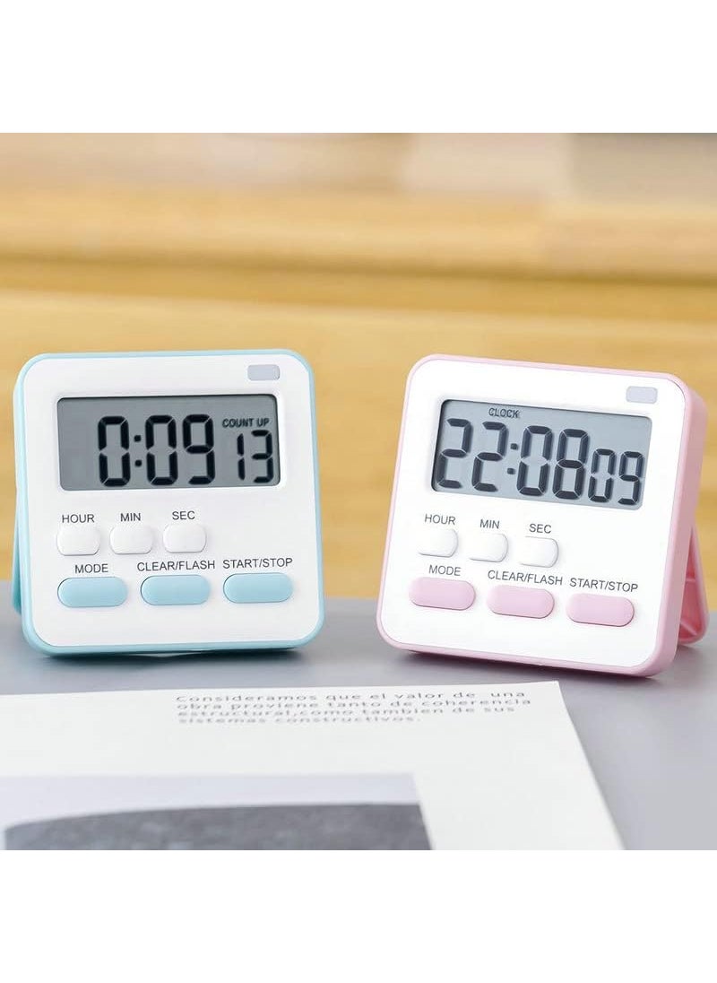 CEPLO CEPLO Digital Kitchen Timer Stopwatch with Dual Countdown Large LCD Display Alarm EasytoRead Smart Timer for Cooking Baking MultiTasking  - Image 5