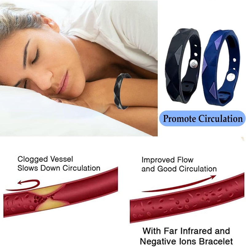 Easkite Anti Static Wrist Strap,Adjustable Anti Static Wristband Improve Sleep,Balance Winter Electrostatic Removal Bracelet Elimination Discharge for Men and Woman 2Pack - Image 4