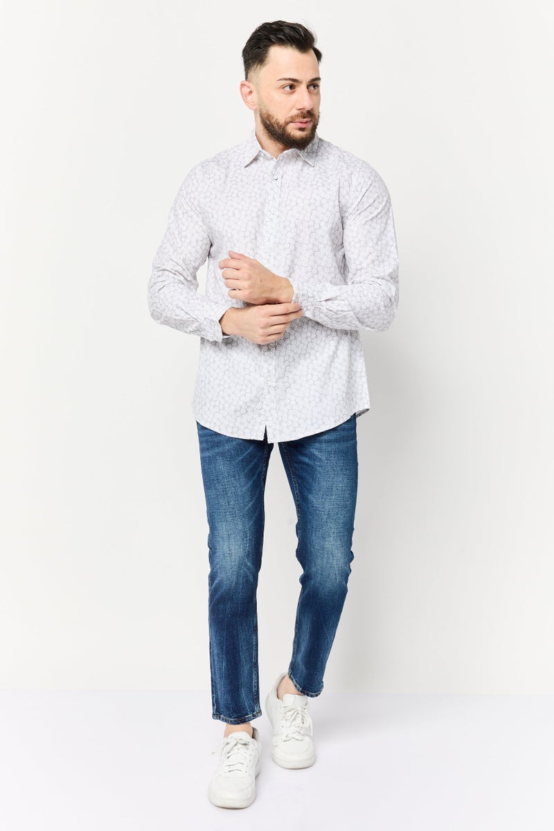 Truth Substance Men Regular Fit Allover Printed  Long Sleeves Casual Shirt, Multicolor - Image 2