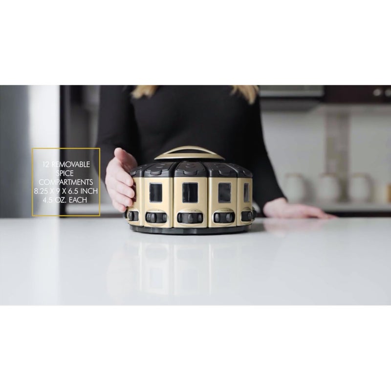 KitchenArt كاروسيل قياس التوابل الأوتوماتيكي من كيتشن آرت 57010، سلسلة المحترفين، ساتين - Image 2