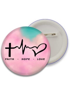D2c D2C Motivational Quotes Faith Hope Love D1 Glossy Finished 58 mm Button Badges Pack of 1pc 