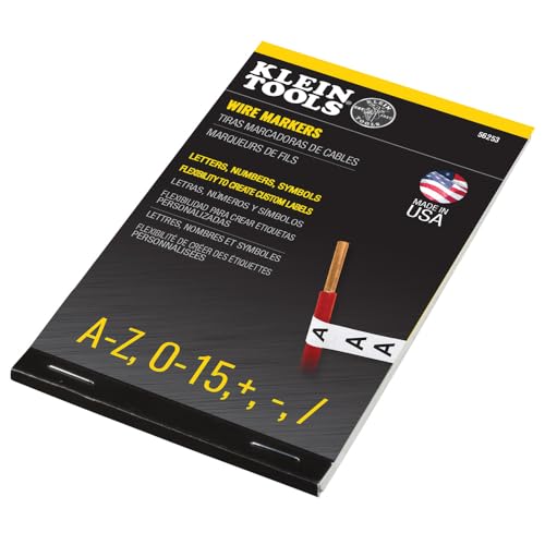 Klein Tools 56253 Wire Marker Book Black Letters Numbers and Symbols - Image 3