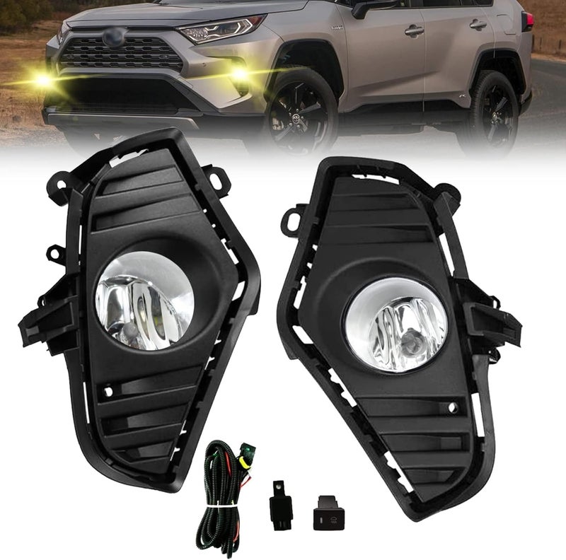 BOXLIGHT Fog Lights for 2019-2022 Toyota RAV4 - H11 12V 55W with Switch and Harness Kit - Image 1
