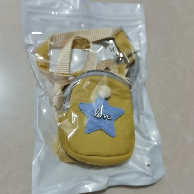Generic Dog traction rope anti-break free cat walking rope dog rope cat pet backpack chest strap adjustable factory direct sales Yellow