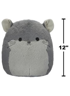 Squishmallows Squishmallows 12-Inch Fuzzamallows Miper Chinchilla Plush by Kellytoy – Soft, Washable, Cuddly Toy for Kids, Boys & Girls – Multicolor Stuffed Animal Gift  - Image 5