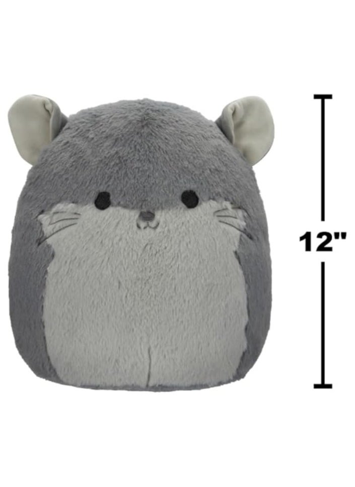 Squishmallows Squishmallows 12-Inch Fuzzamallows Miper Chinchilla Plush by Kellytoy – Soft, Washable, Cuddly Toy for Kids, Boys & Girls – Multicolor Stuffed Animal Gift  - Image 5