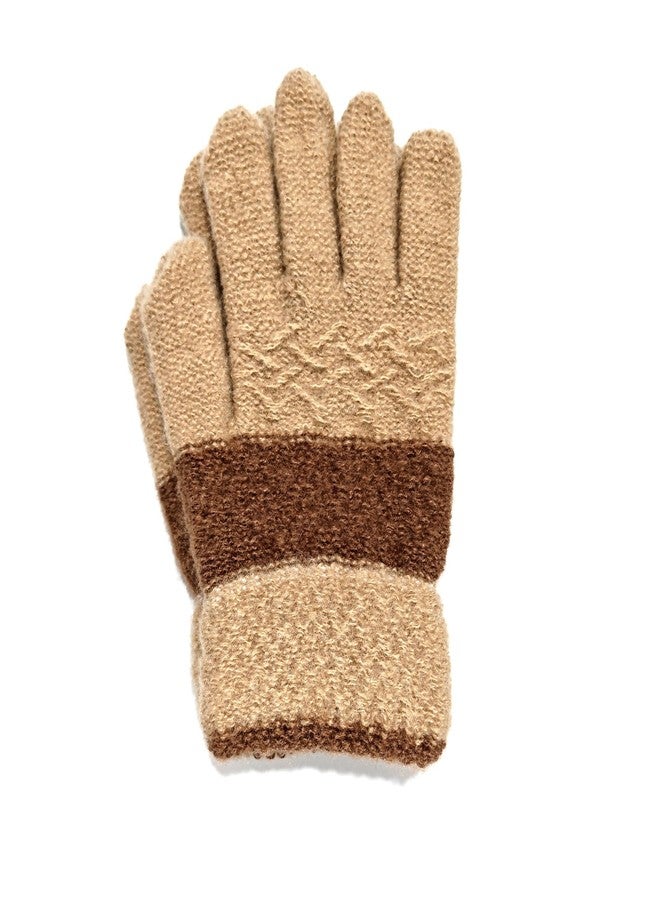 AIMI 3 Pairs Kids Winter Knit Gloves Stretchy Full Finger Fluffy Warm Mittens for Little Children Toddler Boys 5-10 Years - Image 5
