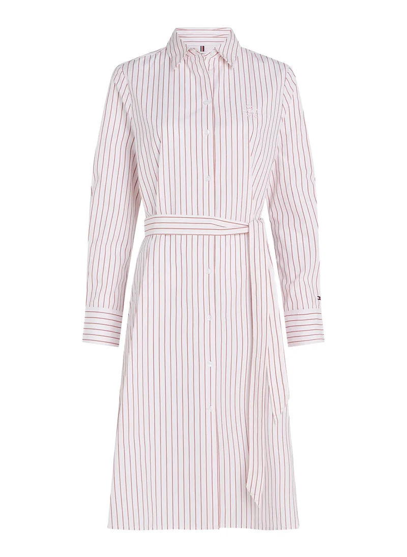 تومي هيلفيغر Striped Shirt Dress