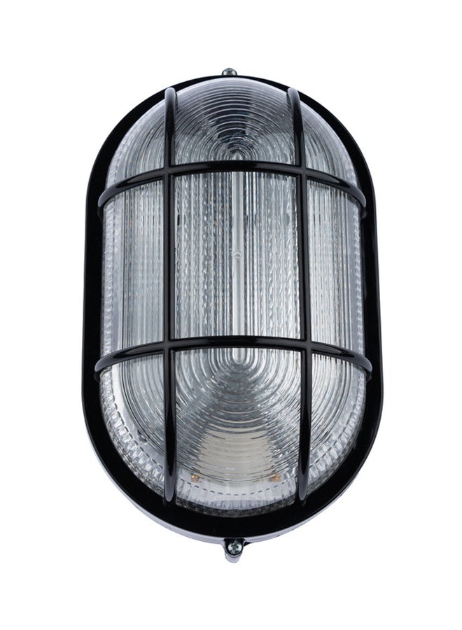 Roka Globe Black Rectangular Spotlight With Reflector - Empty Without Bulb - For Entrances, Doors, Paths And Walls - Black