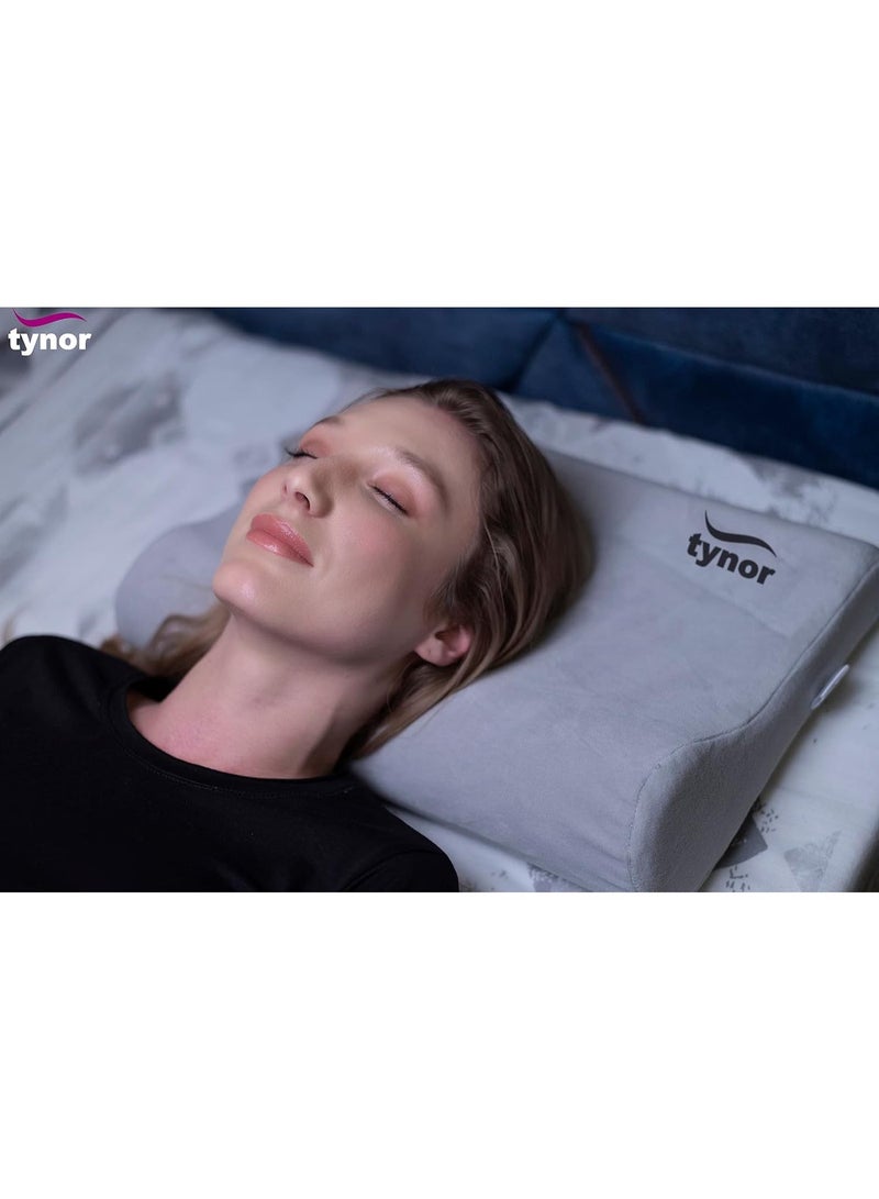 Tynor Cervical Pillow Regular, for Neck Pain Relief | Ergonomic Orthopedic Support for Cervical Spine Alignment, Sleeping Comfort & Posture Correction | Pack of 1 (Universal Size, Grey) - Image 4