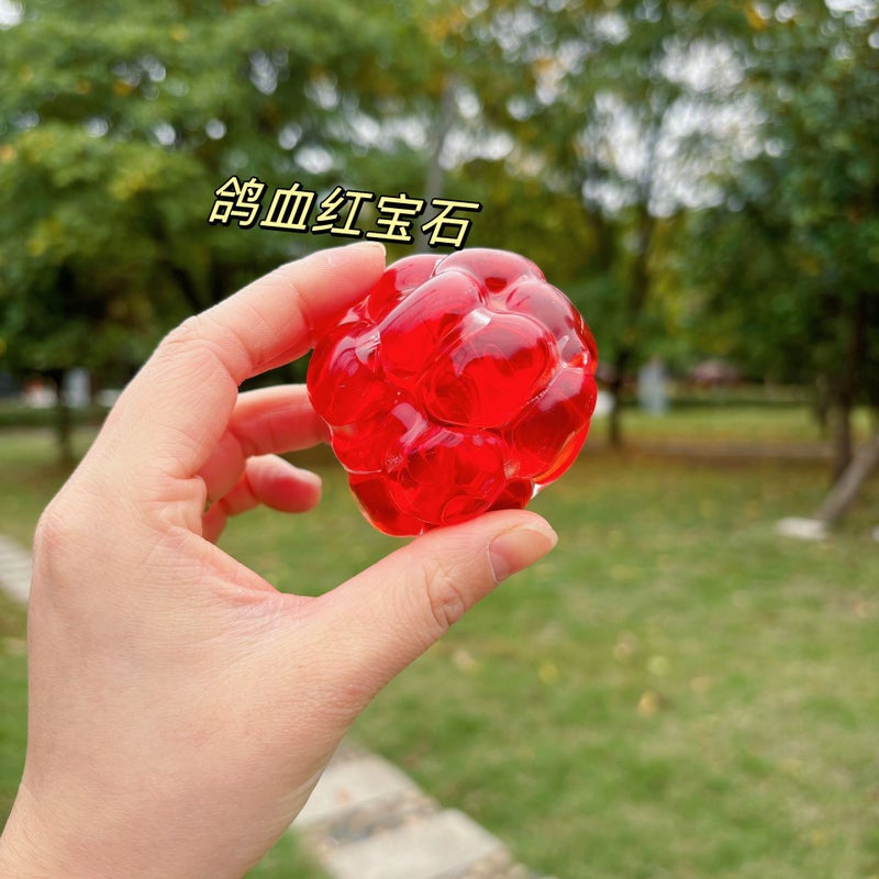 Creative Colorful Ice Cube Stress Ball Handmade Squishy Toy Viral Stress Relief Gadget