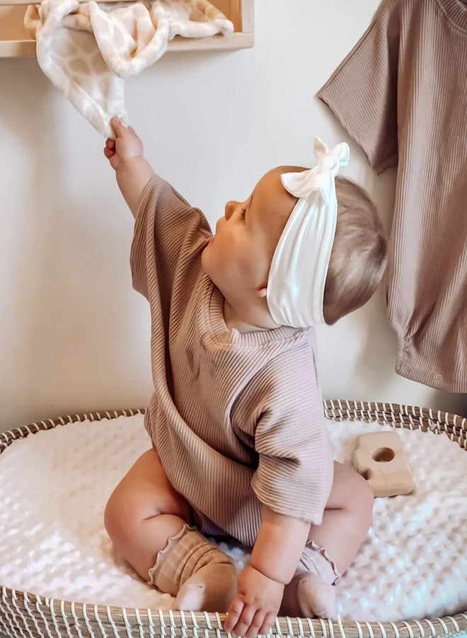 jollybows 3PCS Baby Nylon Headbands Hairbands Hair Bow Elastics for Baby Girls Newborn Infant Toddlers Kids (1-Black+White+Pink, 1 Count (Pack of 3)) - Image 4