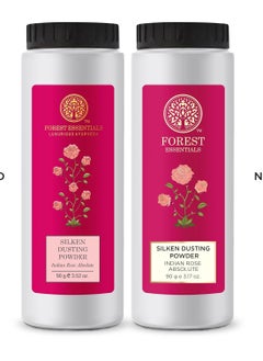 Forest Essentials Silken Dusting Powder Indian Rose Absolute 100g (Talcum Powder)  - Image 3