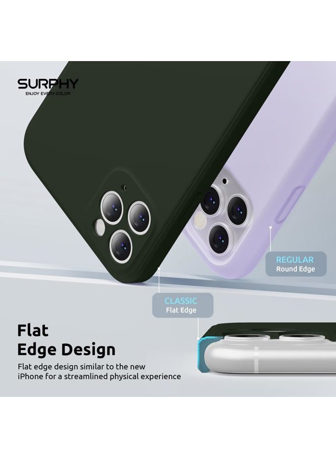 SURPHY Square Silicone Case Compatible with iPhone 11 Pro Max Case, Liquid Silicone Slim Fit Case (Individual Protection for Each Len) for iPhone 11 Pro Max 6.5", Cyprus Green - Image 3