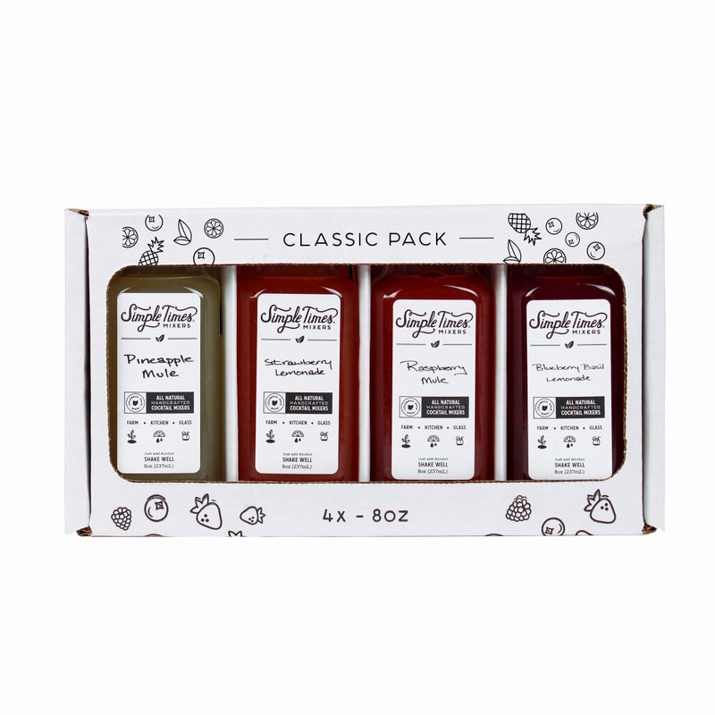 Simple Times Mixers: Classics 4-Pack (4x 8oz)│Real Ingredient Cocktail Mixers│Just Add Alcohol - Image 2
