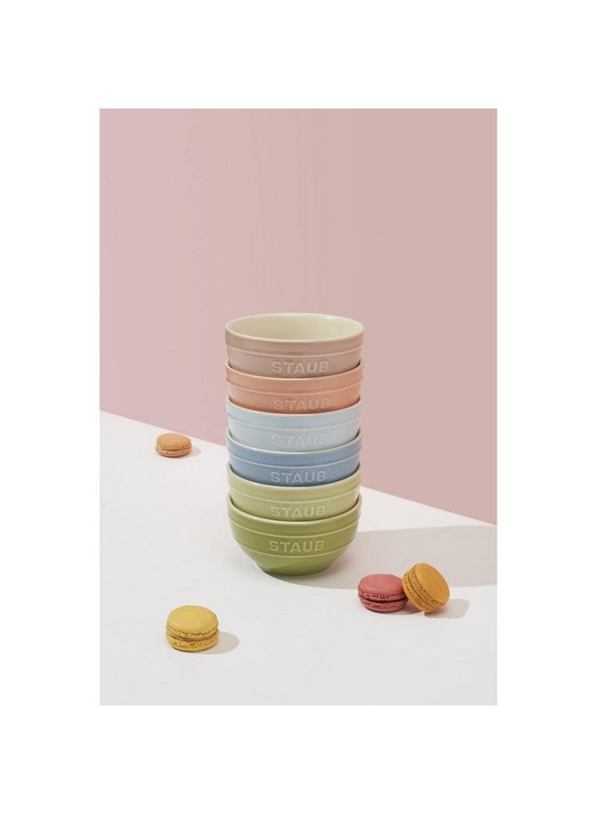 Staub Ceramic 6-pc 4.75-inch Small Universal Bowl Macaron Pastel Colors - Image 5