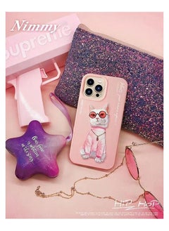 Apple iPhone 14 Pro Max Pink Cat With Original Glasses & Original Chain 3D Embroidery Case - pzsku/Z2CAA132C13E1C73A7123Z/45/_/1678132309/f20aade1-4a2b-4ad7-a4b9-9c82f490b14e