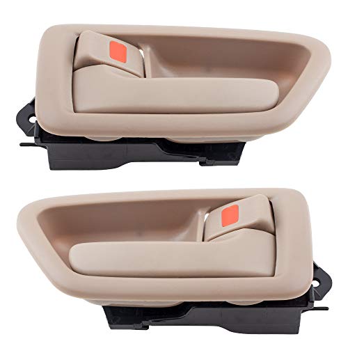 BOXI (مجموعة من 2 مقبض باب داخلي بيج أمامي/خلفي يسار ويمين يناسب تويوتا كامري 1997 1998 1999 2000 2001 / بديل 69205-AA010 69206-AA010) - Image 2