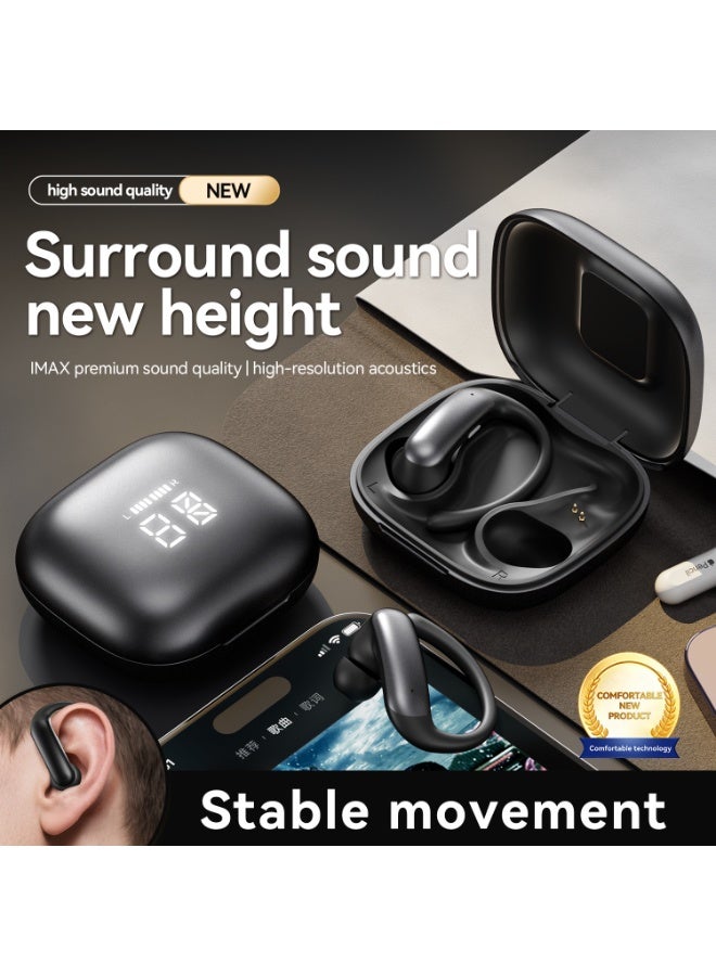 سماعات أذن مفتوحة OWS M145 لاسلكية، سماعات بلوتوث بجودة صوت هيفي المحيطي مع قلاب الأذن، سماعات رياضية بطارية طويلة الأمد للجري والجيم والسفر - Image 4