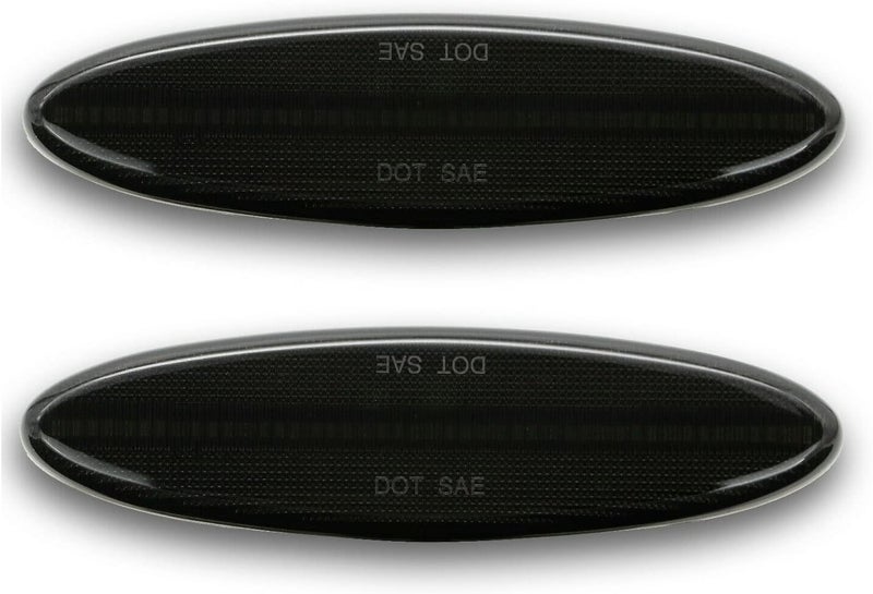 znakeauto 2X Smoked Lens LED Rear Fender Red Side Marker Light for Chevrolet Corvette C5 Z06 (1997-2004) - Image 2