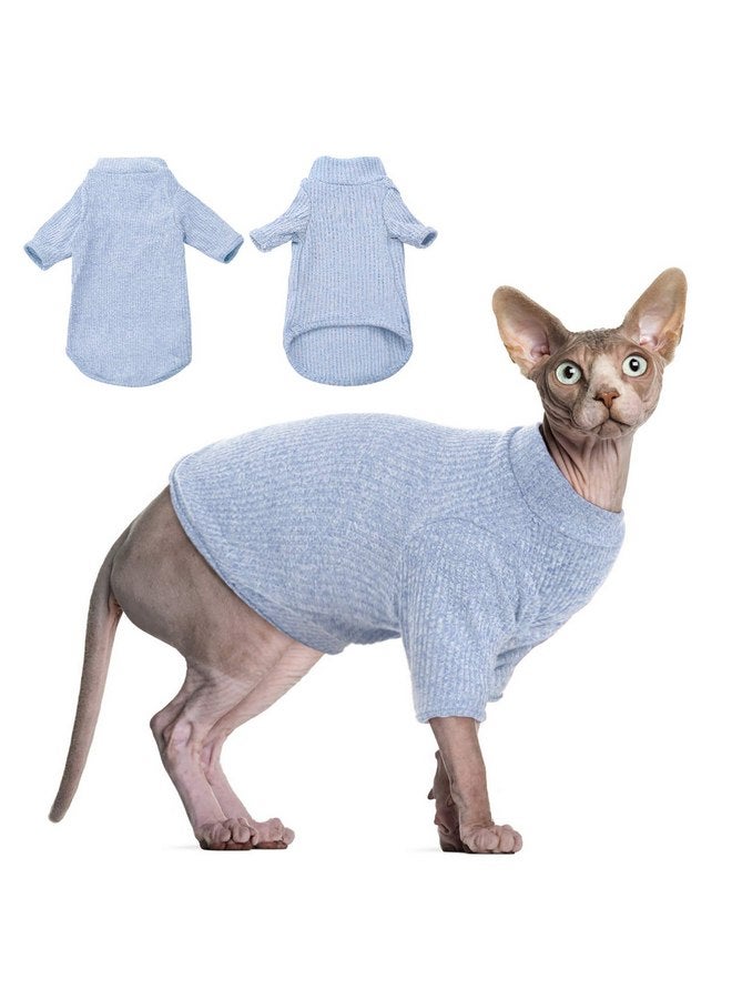 دينتران قميص قطط DENTRUN Sphynx بدون شعر، تي شيرت قطط، ملابس قطط قابلة للتنفس، سترة ذات رقبة مدورة، ملابس قطط رائعة، سترة بيجامة، بذلة - Image 1