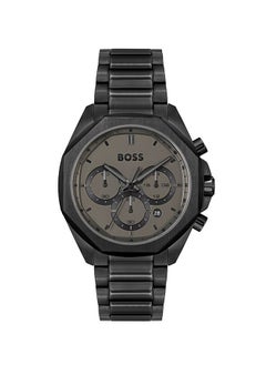 Men Chronograph Round Shape Stainless Steel Wrist Watch 44 mm