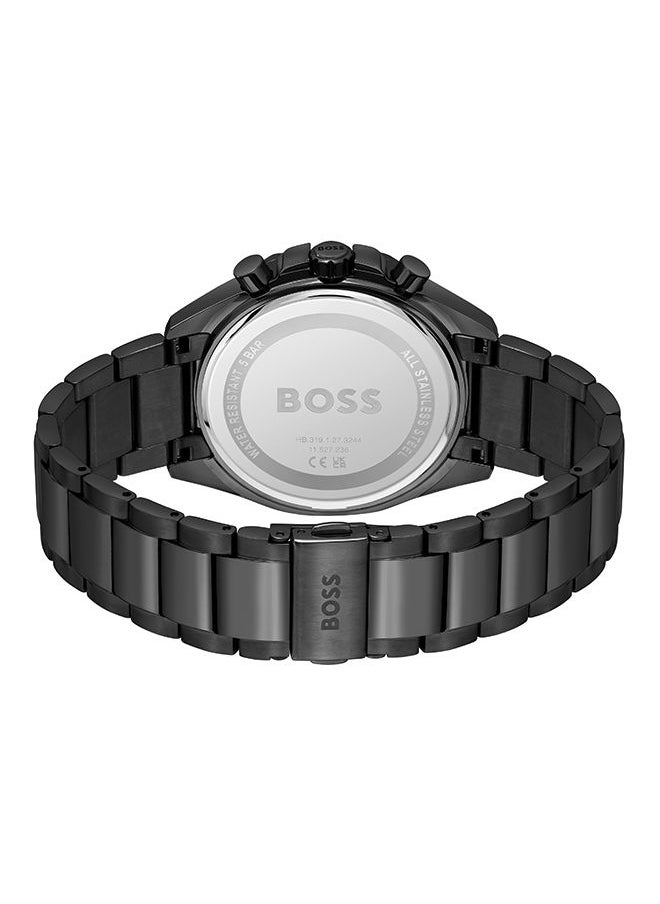 HUGO BOSS - Men Chronograph Round Shape Stainless Steel Wrist Watch 44 mm - Image 1