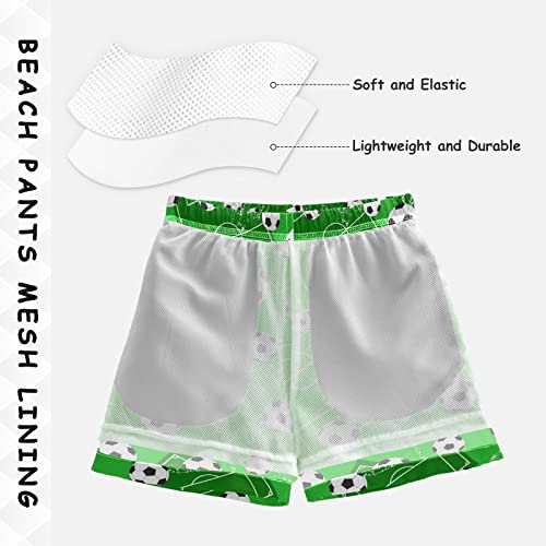 Aflyko Sport Board Shorts Soccer Play Game Field Green Boys Girls Swim Kid Trunk Beach Swimwear Bathing Suit - Image 4