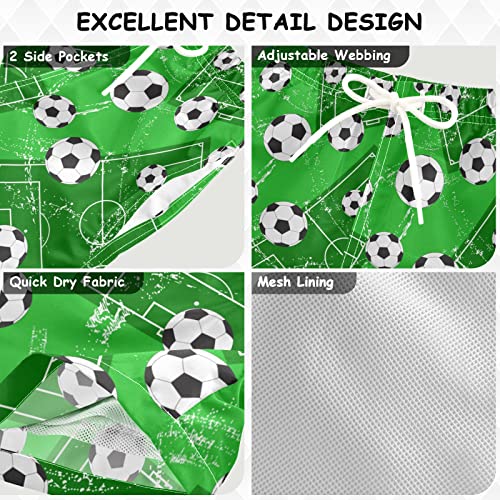 Aflyko Sport Board Shorts Soccer Play Game Field Green Boys Girls Swim Kid Trunk Beach Swimwear Bathing Suit - Image 5