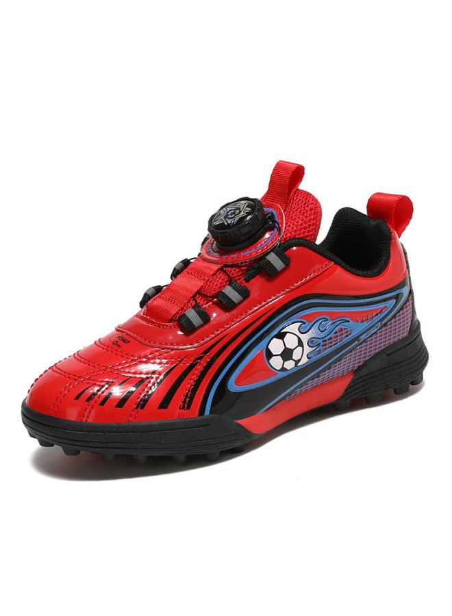 tf New Leather Football Shoes Training Shoes For Kidsren Boys' Shoes Student Sports Shoes Boys' Anti-slip Spring & Fall