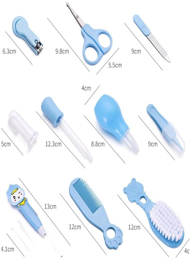 MANTRAVIB Baby Grooming Kit with Anti Slip Knee Pads10 Piece Care Set with Nail Clipper, Nose Cleaner, Comb, Brush 2 Pairs Cotton Knee Pads Multicolor for Boys Girls (Multicolor, Samlls, Baby kit Combo) - Image 5