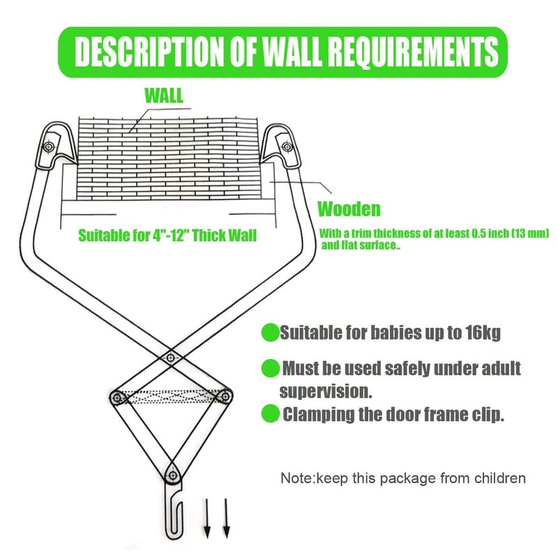 HI SUYI Baby Door Jumpers and Bouncers Exerciser Set with Door Clamp Adjustable Strap for Toddler Infant 6-24 Months CPC & CE Certified - Image 5